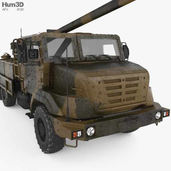 Caesar Self Propelled Howitzer D Model Military On Hum D