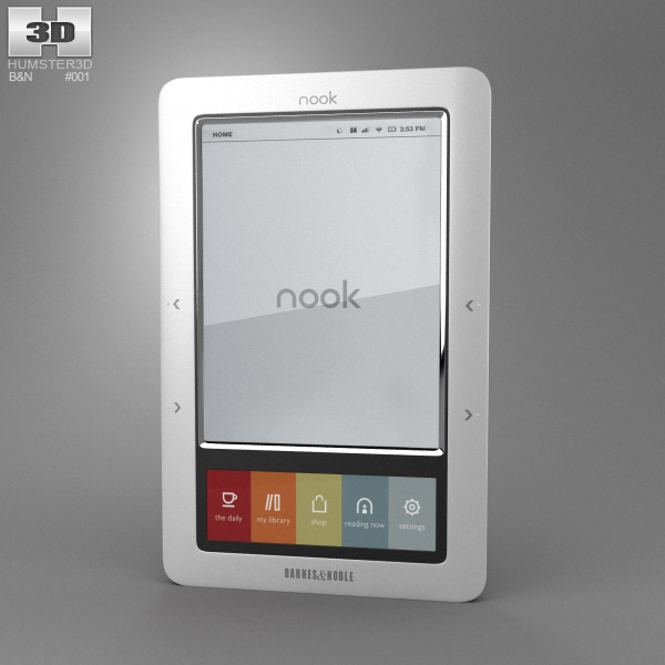 Barnes Noble Nook Classic 3d Model Electronics On Hum3d