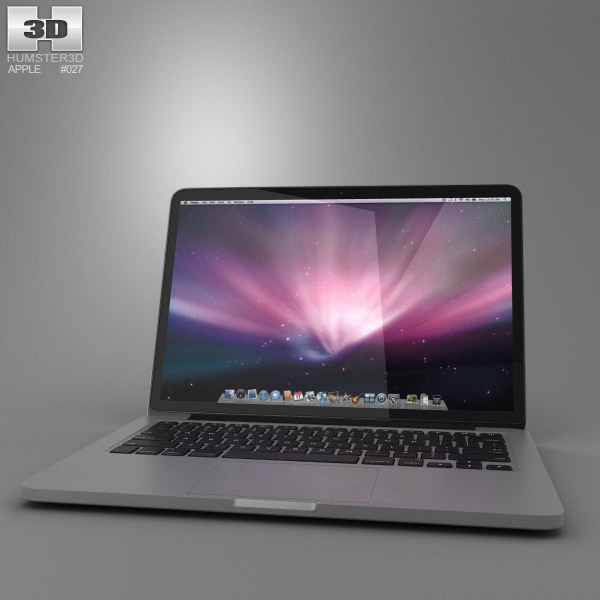 Macbook Pro Retina Display 13 Inch 3d Model Electronics On Hum3d