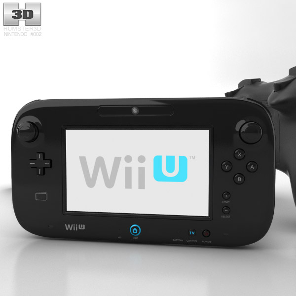 Nintendo Wii U 3d Model Electronics On Hum3d