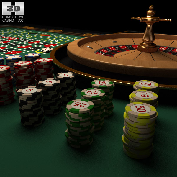 Casino Roulette Table 3d Model Life And Leisure On Hum3d