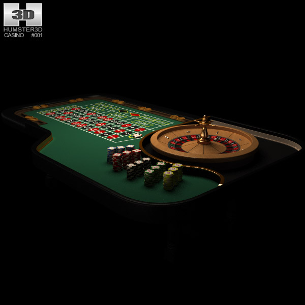 Casino Roulette Table 3d Model Life And Leisure On Hum3d