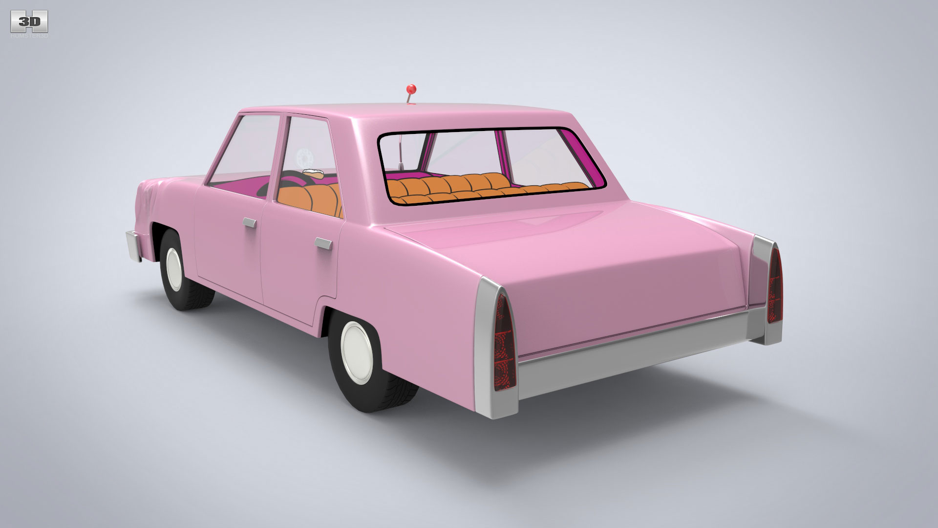 Homer Simpson's car 3D model Hum3D Blog