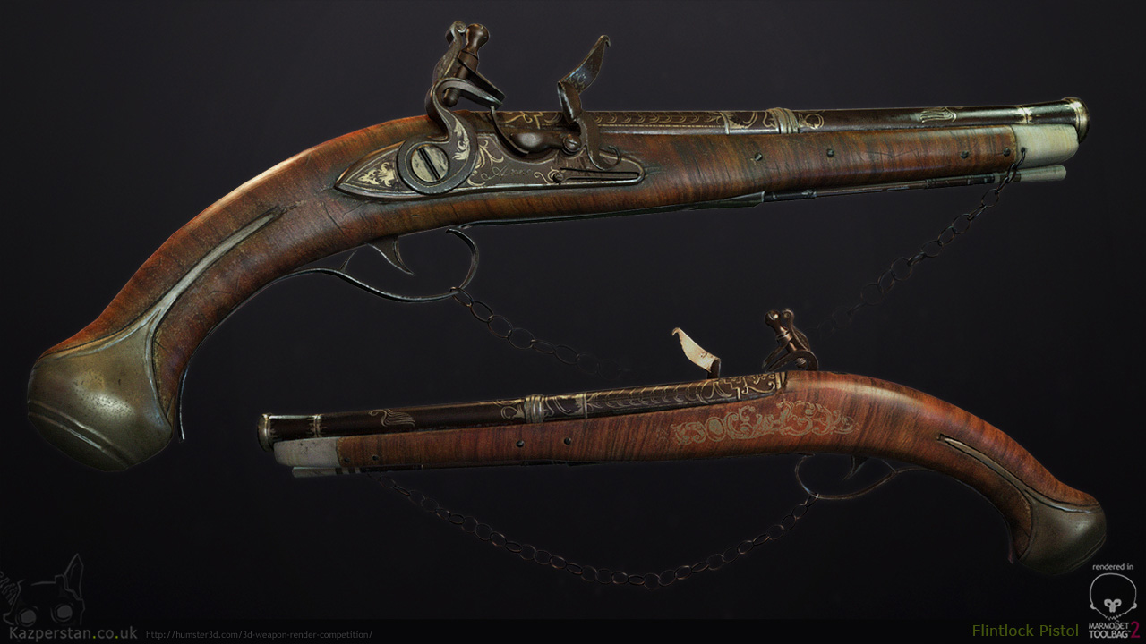 Flintlock Pistol - 3d artist Karen Stanley - Hum3D