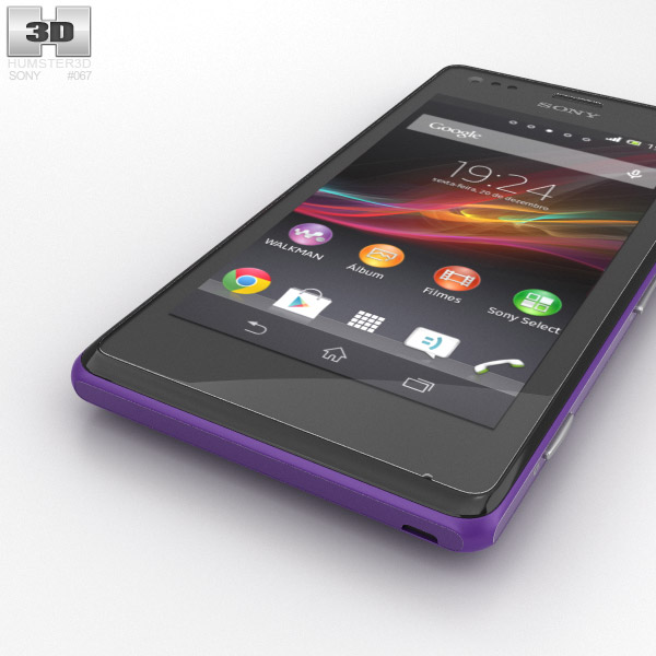 Sony Xperia M Purple 3D model - Hum3D