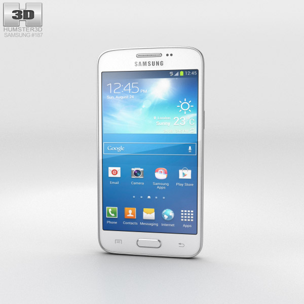 Samsung Galaxy Core Lite LTE White 3D model  Electronics on Hum3D