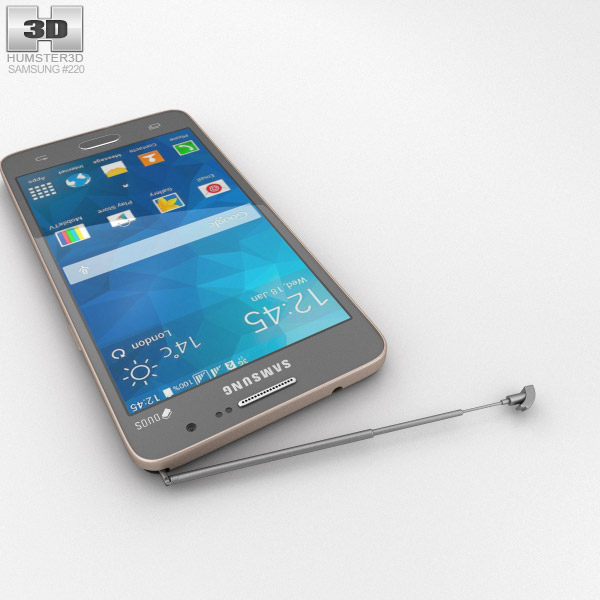 Samsung Galaxy Grand Prime Duos TV Gray 3D model  Hum3D