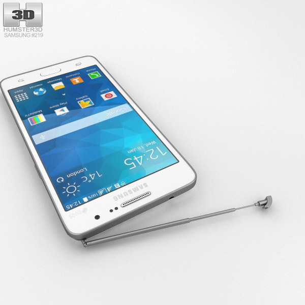 Samsung Galaxy Grand Prime Duos TV White 3D model  Hum3D