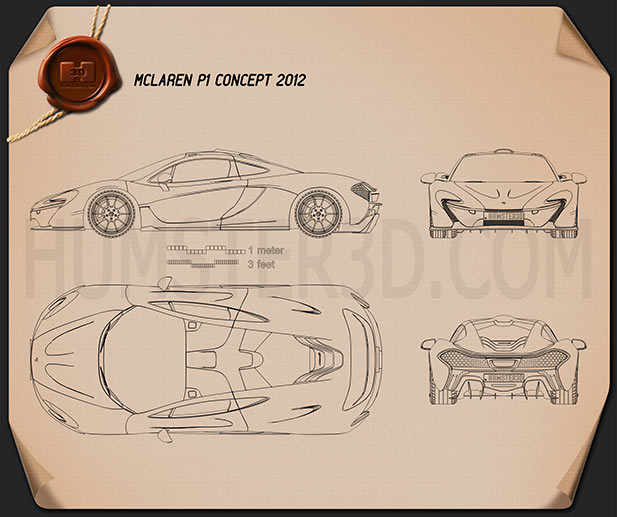 Чертежи mclaren p1