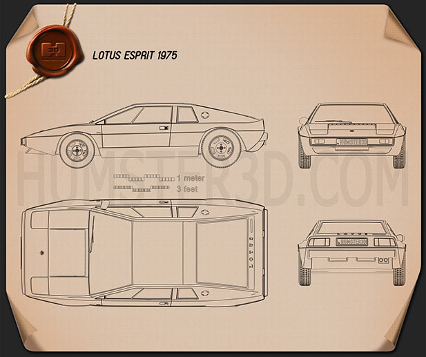 Чертежи lotus esprit