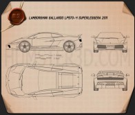 Lamborghini blueprint 3D Models Download - Hum3D