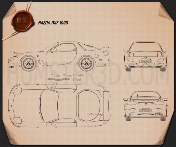 Mazda rx 7 blueprint