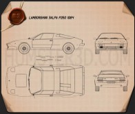 Lamborghini blueprint 3D Models Download - Hum3D