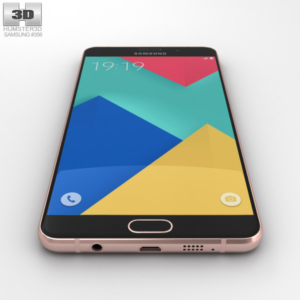 Samsung Galaxy A9 2016 Pink 3D model  Hum3D