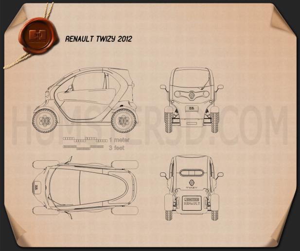 Renault twizy размеры