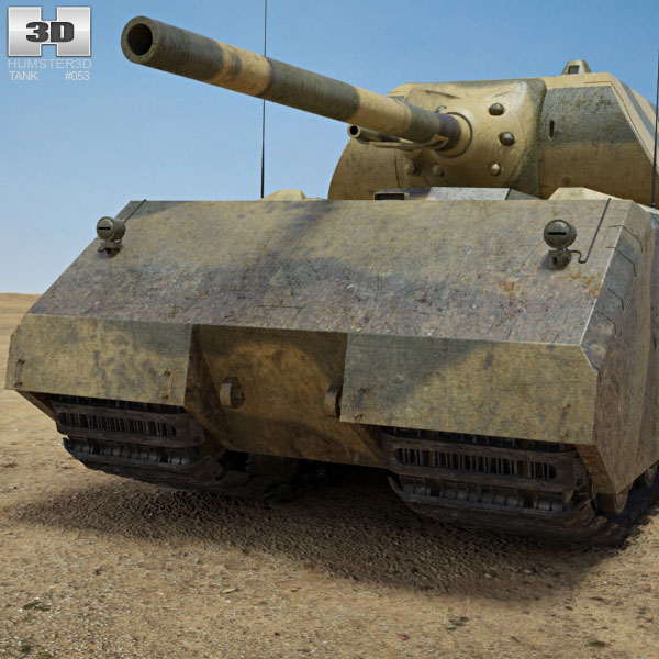 Panzer VIII Maus 3D model  Military on Hum3D