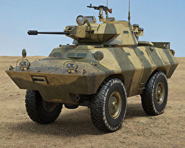 V-150 Commando Armored Car 3D model