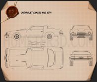 Muscle car blueprint 3D Models Download - Hum3D