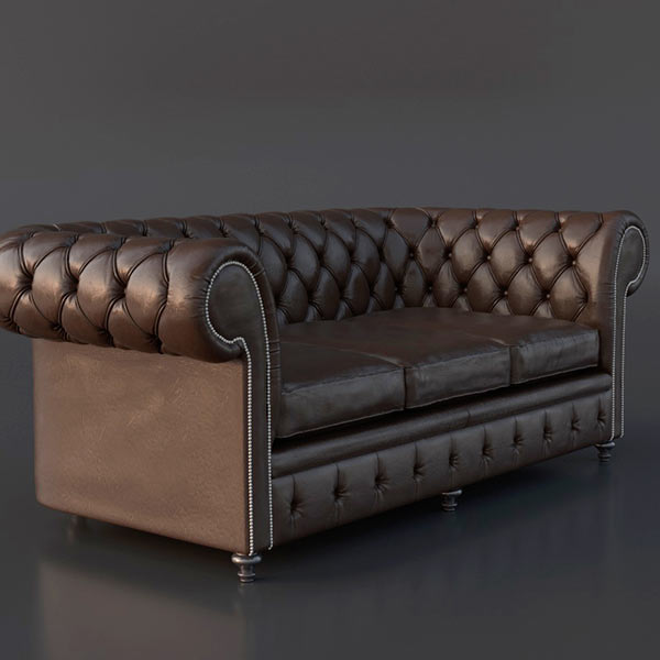 Chesterfield Couch Download Free 3D models