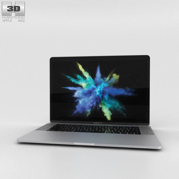 Apple Macbook Pro 15 Inch 2016 Silver 3d Model Electronics On