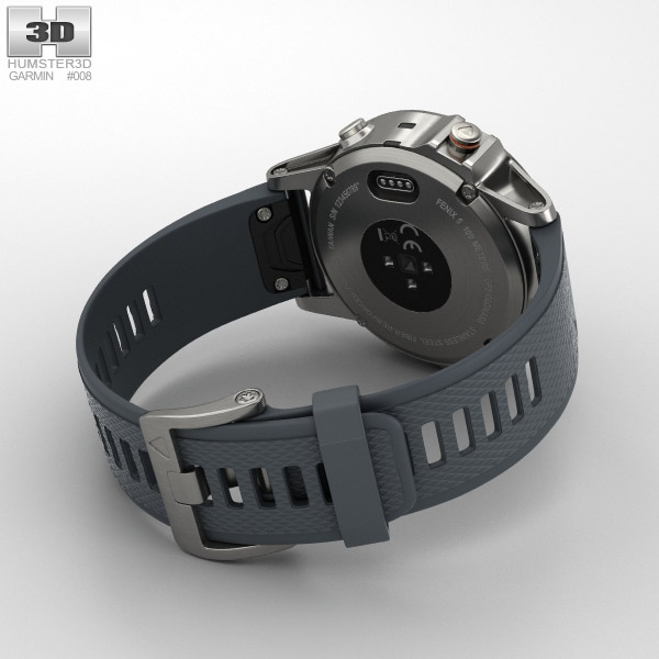 fenix 5 silver with granite blue band