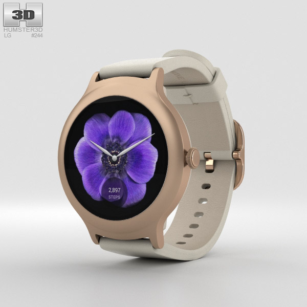 lg watch style rose gold