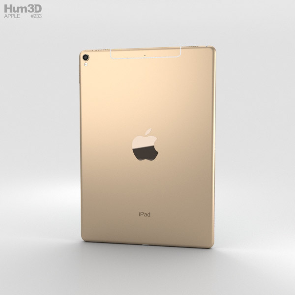 Apple Ipad Pro 10 5 Inch 2017 Cellular Gold 3d Model