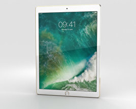 Apple iPad Pro 12.9-inch (2017) Cellular Gold 3D 모델 