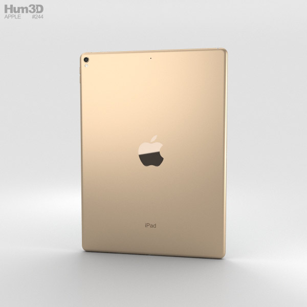 Apple iPad Pro 12.9-inch (2017) Gold 3D model - Hum3D