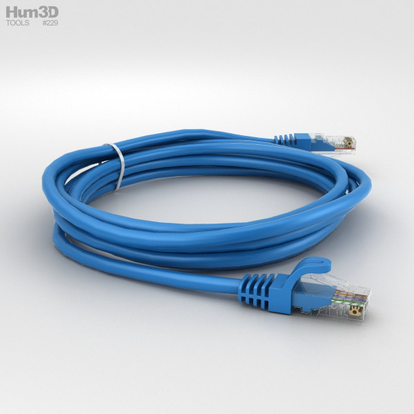 Ethernet Cable 3d Model Electronics On Hum3d