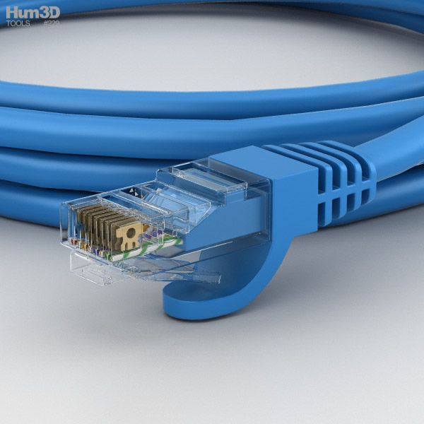 Ethernet Cable 3d Model Electronics On Hum3d