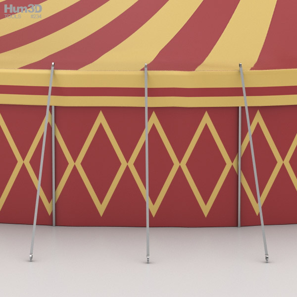 Circus Tent 3d Model Architecture On Hum3d