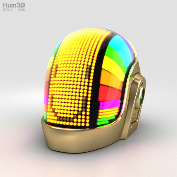 Daft Punk Volpin Helmet 3D model - Clothes on Hum3D