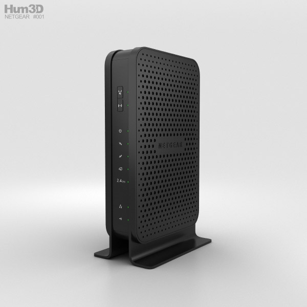 NetGear C3000 Wi-Fi Cable Modem Router 3D model - Electronics on Hum3D