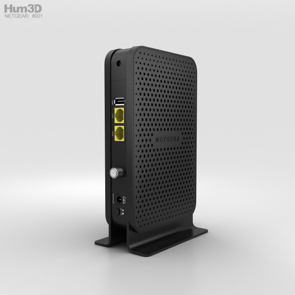 NetGear C3000 Wi-Fi Cable Modem Router 3D model - Hum3D