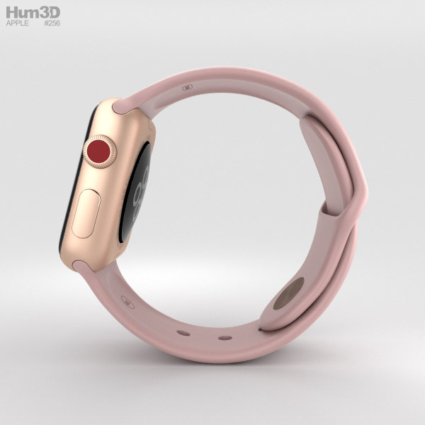 Apple Watch Series 3 38mm GPS + Cellular Gold Aluminum ...