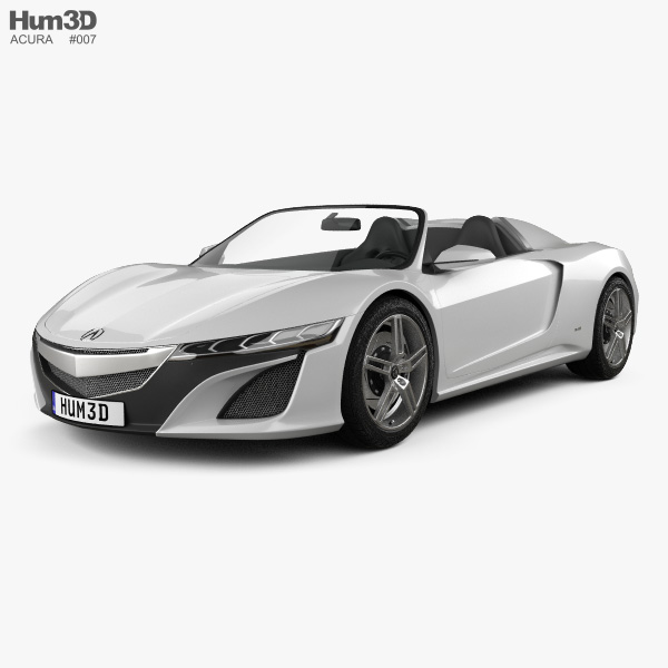 Acura NSX convertible 2012 3D model  Vehicles on Hum3D