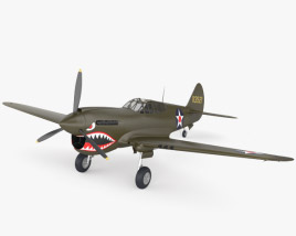Curtiss P-40 Warhawk Modèle 3D