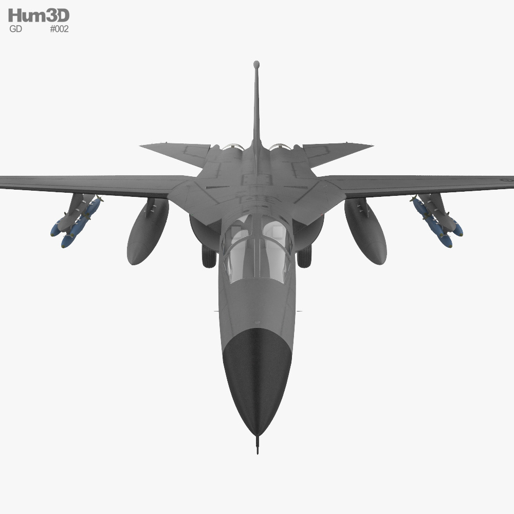 General Dynamics F-111 Aardvark 3D model - Aircraft on Hum3D