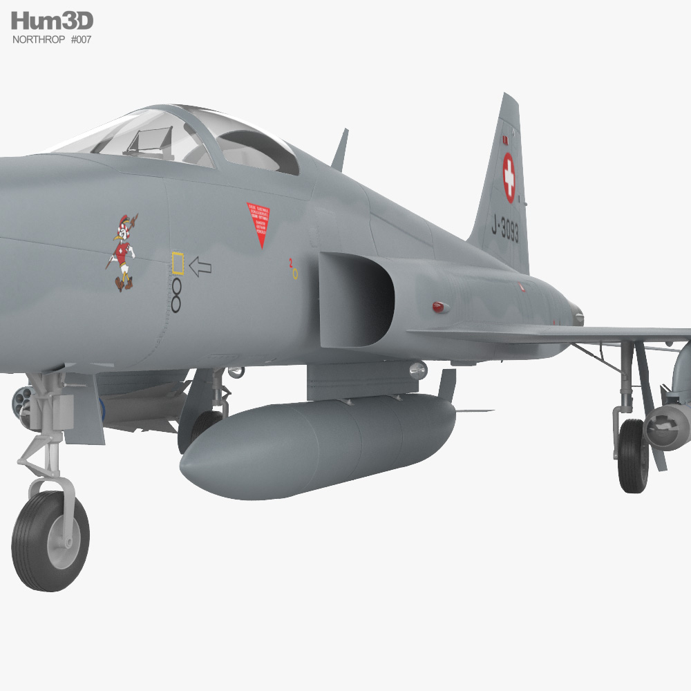 Northrop F-5 3D model - Aircraft on Hum3D