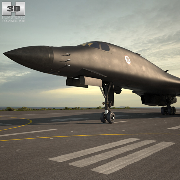 Rockwell B-1 Lancer 3D Model - Aircraft On Hum3D