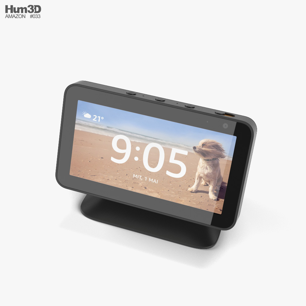 Amazon Echo Show 5 Charcoal 3d Model Electronics On Hum3d