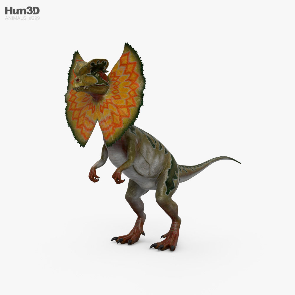 dinosaur with frill on head