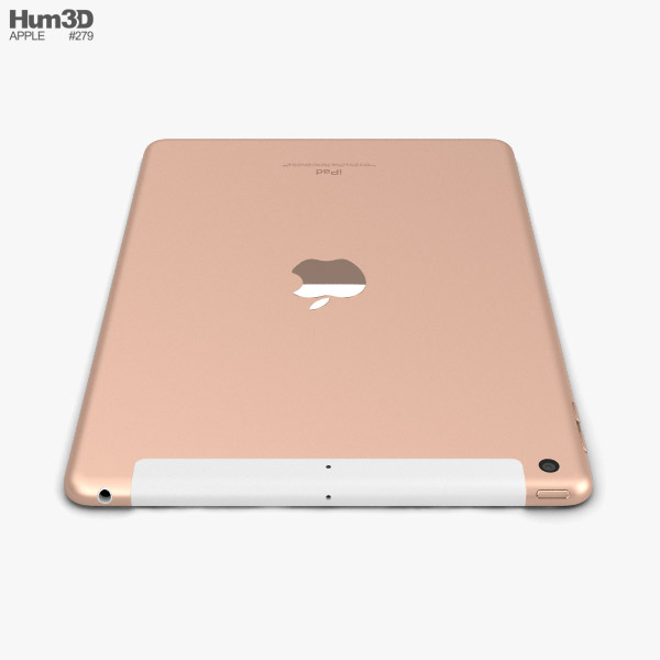Apple Ipad 9 7 Inch 2018 Cellular Gold 3d Model Electronics On Hum3d