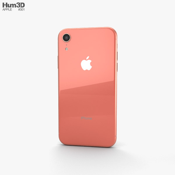 Apple Iphone Xr Coral 3d Model Electronics On Hum3d