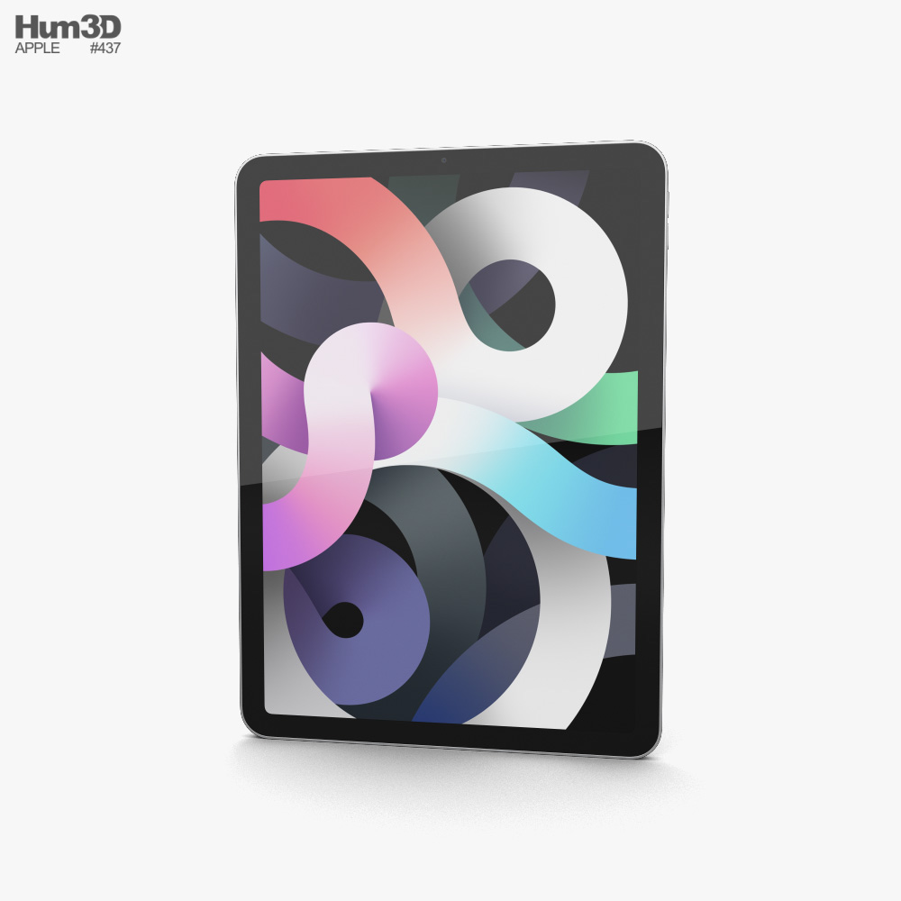 Apple iPad Air 2020 Silver 3D model - Electronics on Hum3D