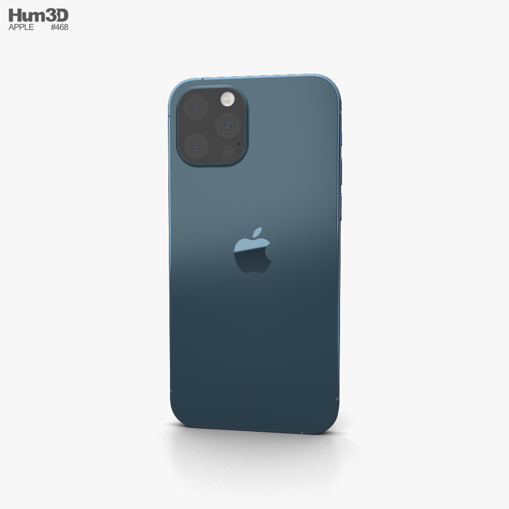 Apple iPhone 13 Pro Pacific Blue 3D model Electronics on