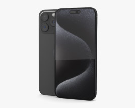 Apple iPhone 15 Pro Max Black Titanium Modèle 3D