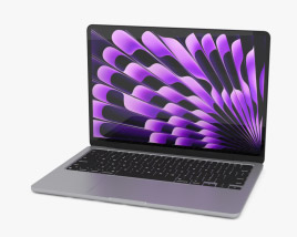 Apple MacBook Air 13 inch M3 2024 Space Gray 3D model