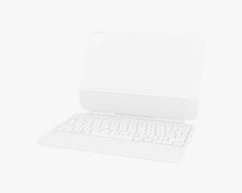 Apple Magic Keyboard 2024 White 3D 모델 